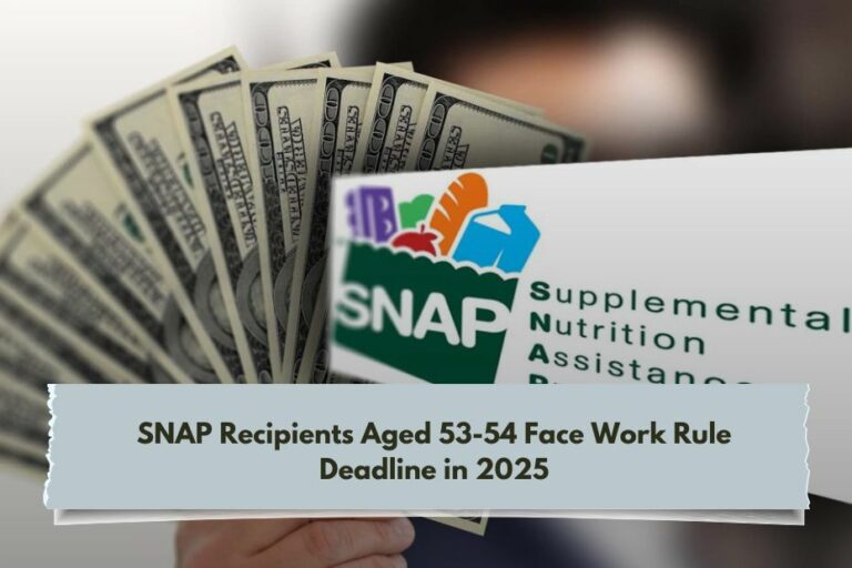 SNAP Recipients Aged 5354 Face Work Rule Deadline in 2025